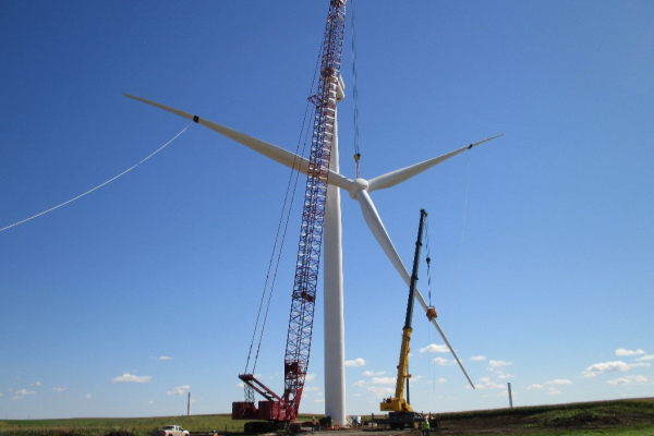 Photo of a wind turbine